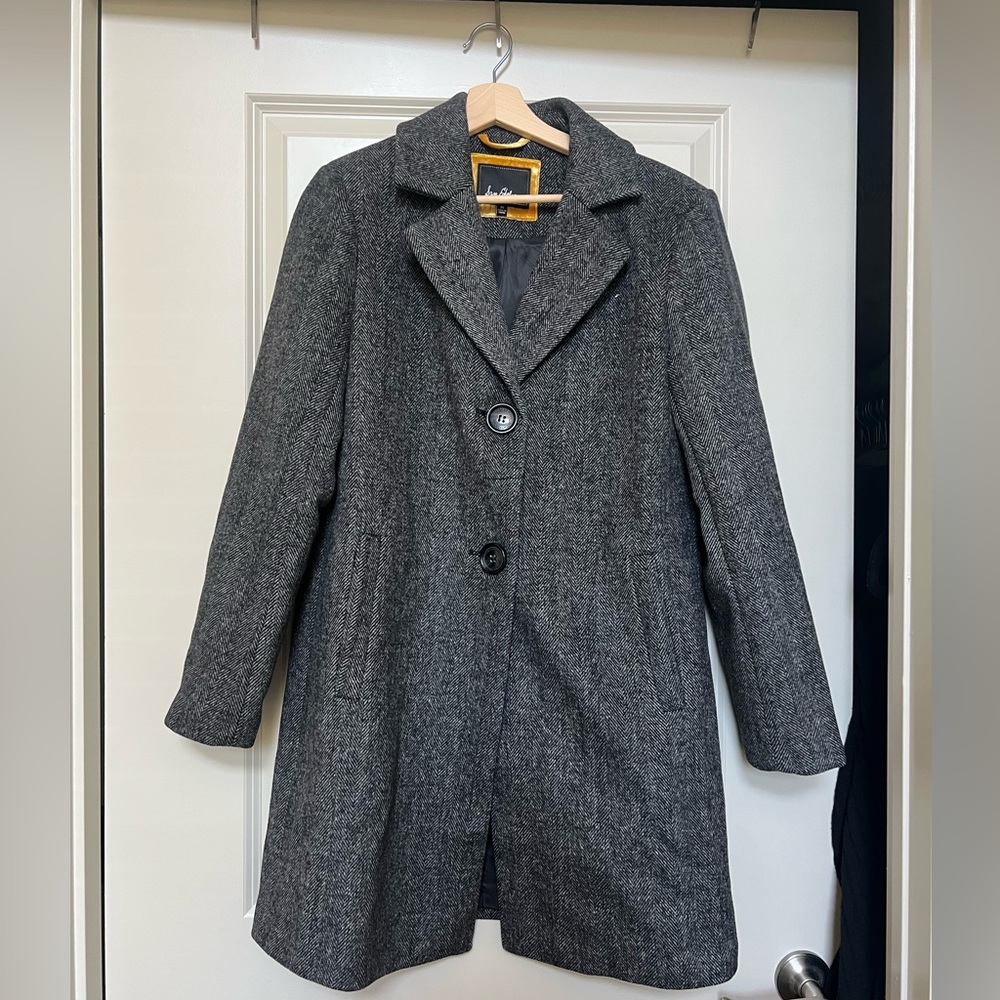 Sam Edelman Grey Herringbone Coat